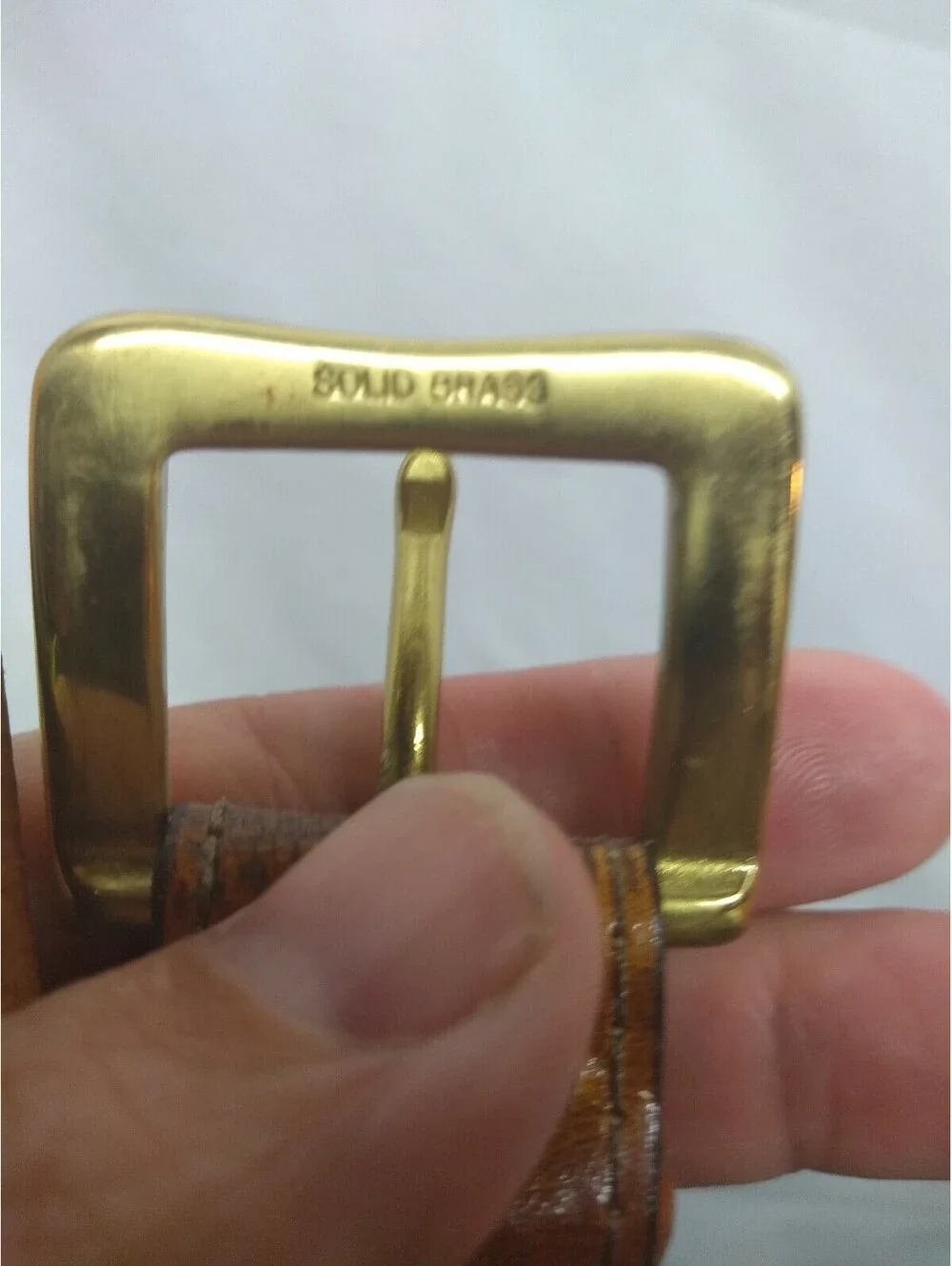 Belt Handmade In The USA with Solid Brass Buckle 085